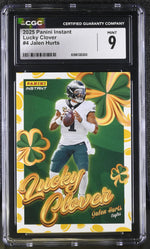 2025 Panini Instant Lucky Clover Jalen Hurts #4 CGC 9