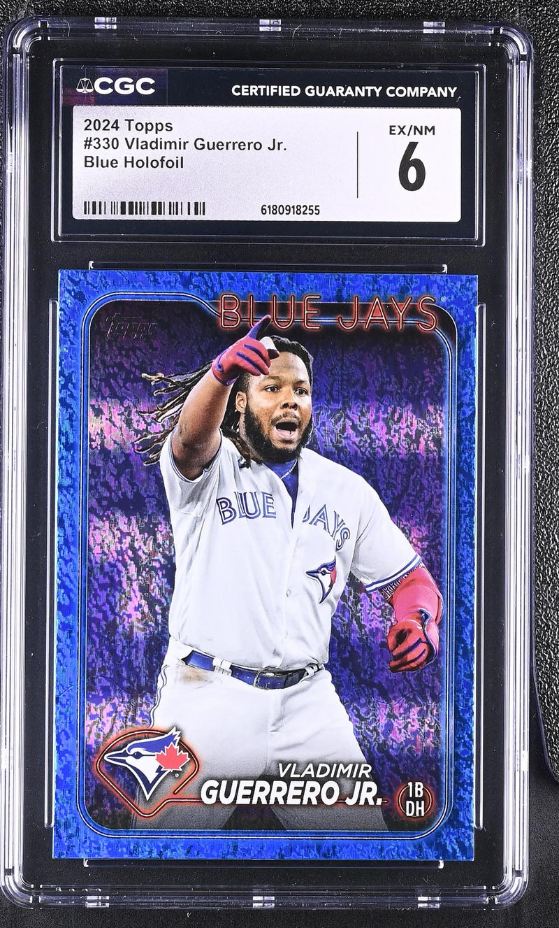 2024 Topps Vladimir Guerrero Jr. #330 Blue Holofoil /999 CGC 6