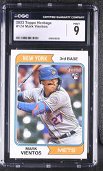 2023 Topps Heritage Mark Vientos #124 Rookie CGC 9