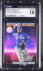 2021 Topps Big League Francisco Lindor #DW-5 Defensive Wizards CGC 10