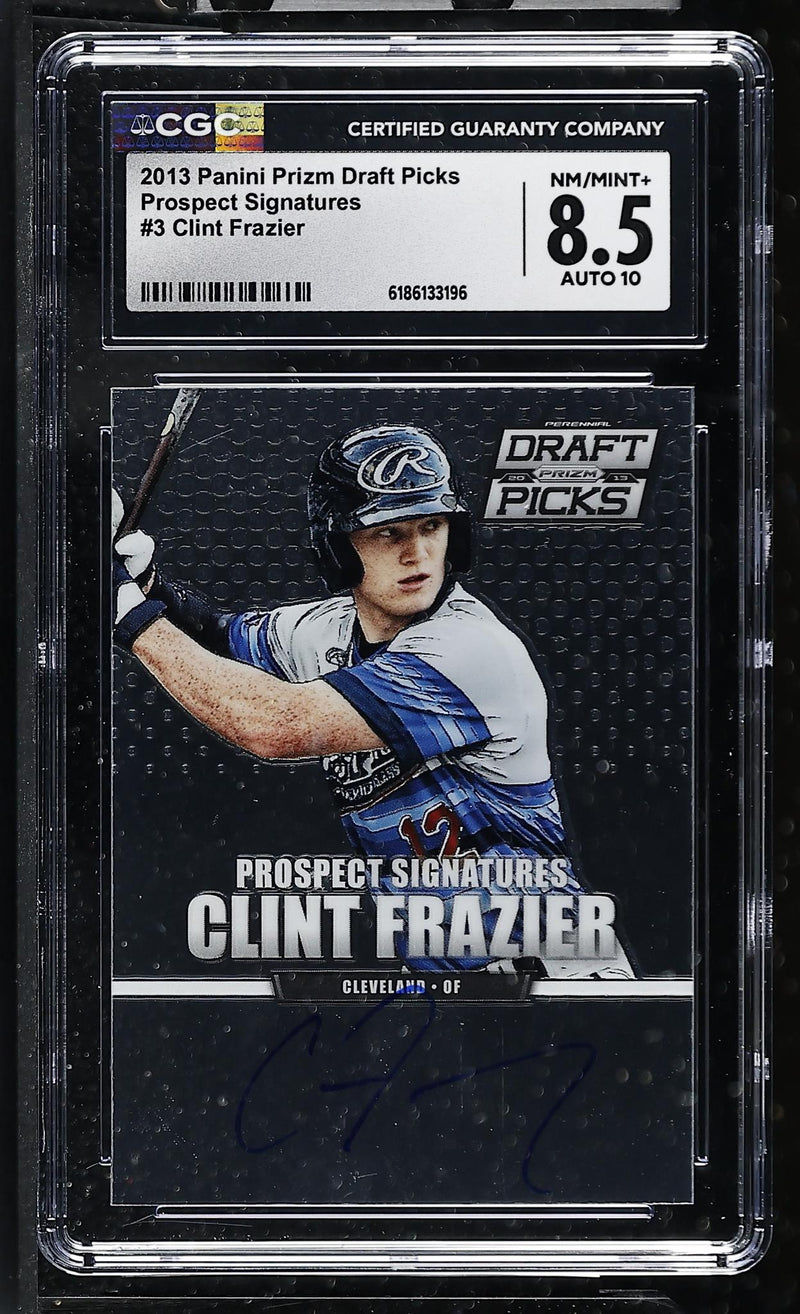 2013 Panini Prizm Prospect Signatures Clint Frazier #3 Auto CGC 8.5 Auto 10