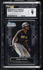 2022 Bowman Sterling James Wood #BSP-57 CGC 9