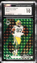 2025 Panini Mosaic Kenny Clark #84 Green CGC 10