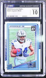 2025 Donruss Optic Jaydon Blue #242 Rated Rookie CGC 10