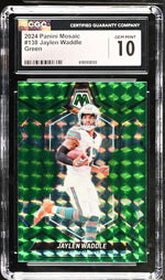 2024 Panini Mosaic Jaylen Waddle #138 Green CGC 10
