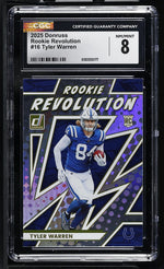 2025 Donruss Rookie Revolution Tyler Warren #16 CGC 8