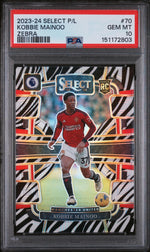 2023 Panini Select Premier League Zebra Kobbie Mainoo #70 PSA 10