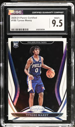 2020-21 Panini Certified Tyrese Maxey #180 RC CGC 9.5