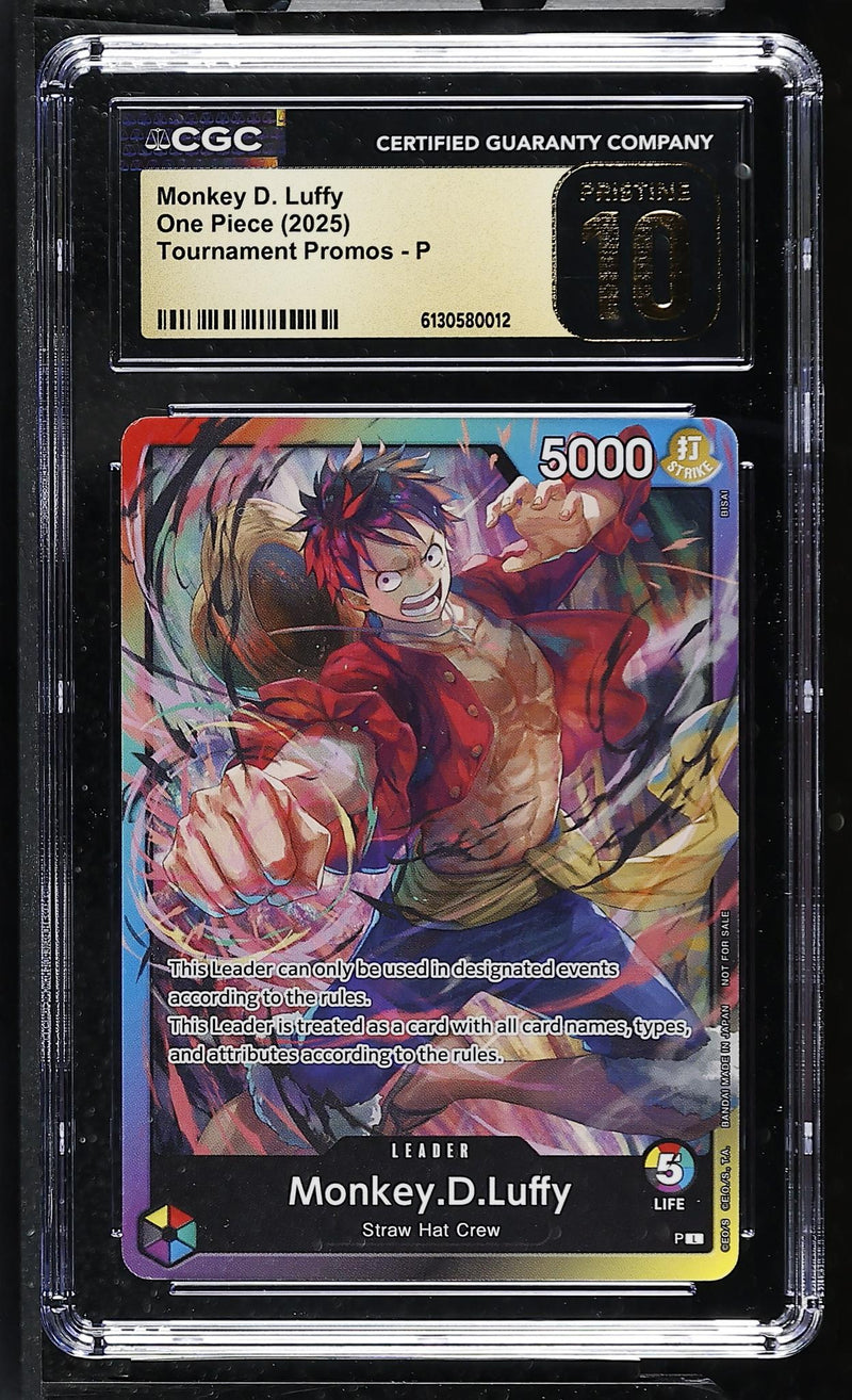 2025 Bandai Tournament Promos - P Monkey D. Luffy #P-001 CGC 10