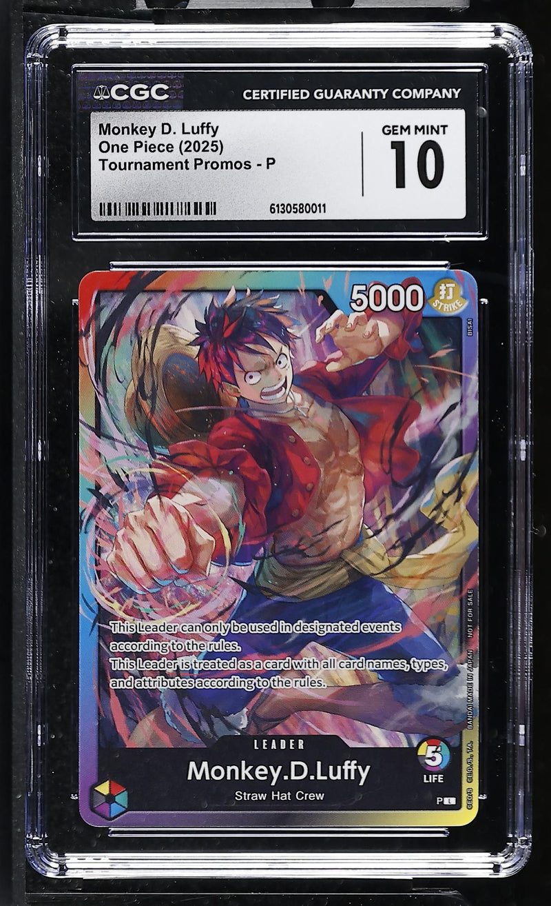 2025 Bandai Tournament Promos Monkey D. Luffy CGC 10