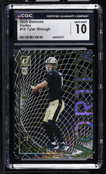 2025 Panini Donruss Vortex Tyler Shough #18 Rookie CGC 10
