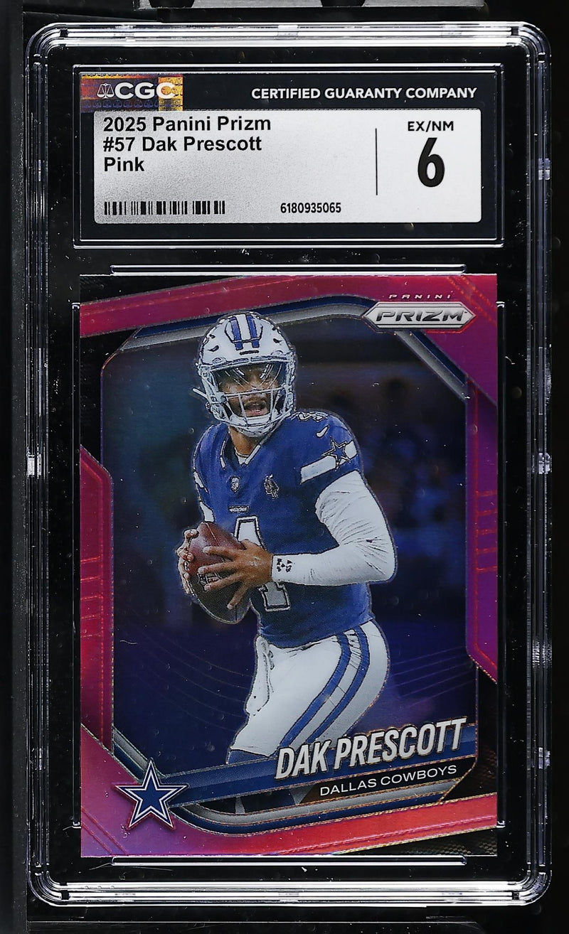 2025 Panini Prizm Dak Prescott #57 Pink CGC 6