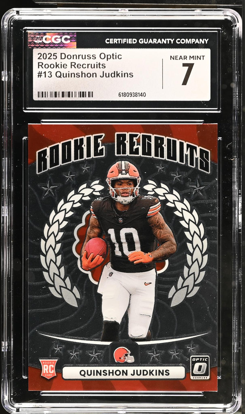 2025 Panini Donruss Optic Quinshon Judkins Rookie Recruits #13 CGC 7