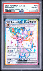 2025 Pokemon Scarlet and Violet Prismatic Evolutions Premium Figure Collection Espeon Ex #175 PSA 10