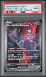 2025 Pokemon Scarlet and Violet Destined Rivals Special Illustration Rare Team Rocket's Mewtwo Ex #231 PSA 10