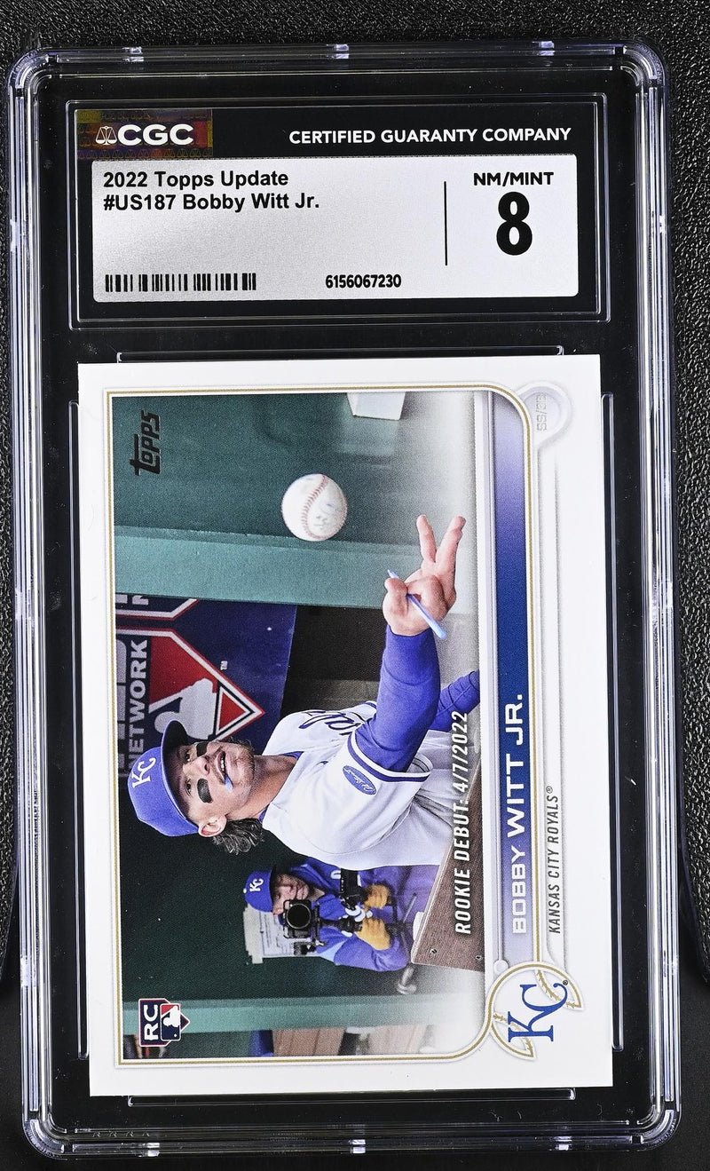 2022 Topps Update Bobby Witt Jr. #US187 Rookie Debut CGC