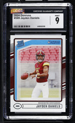 2024 Donruss Jayden Daniels #389 Rated Rookie CGC 9
