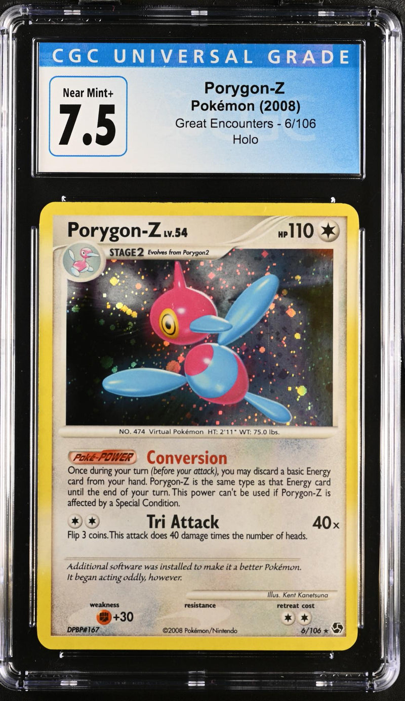 Pokémon Great Encounters Porygon-Z #6/106 Holo CGC 7.5