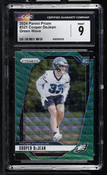2024 Panini Prizm Cooper DeJean #321 Green Wave RC CGC 9