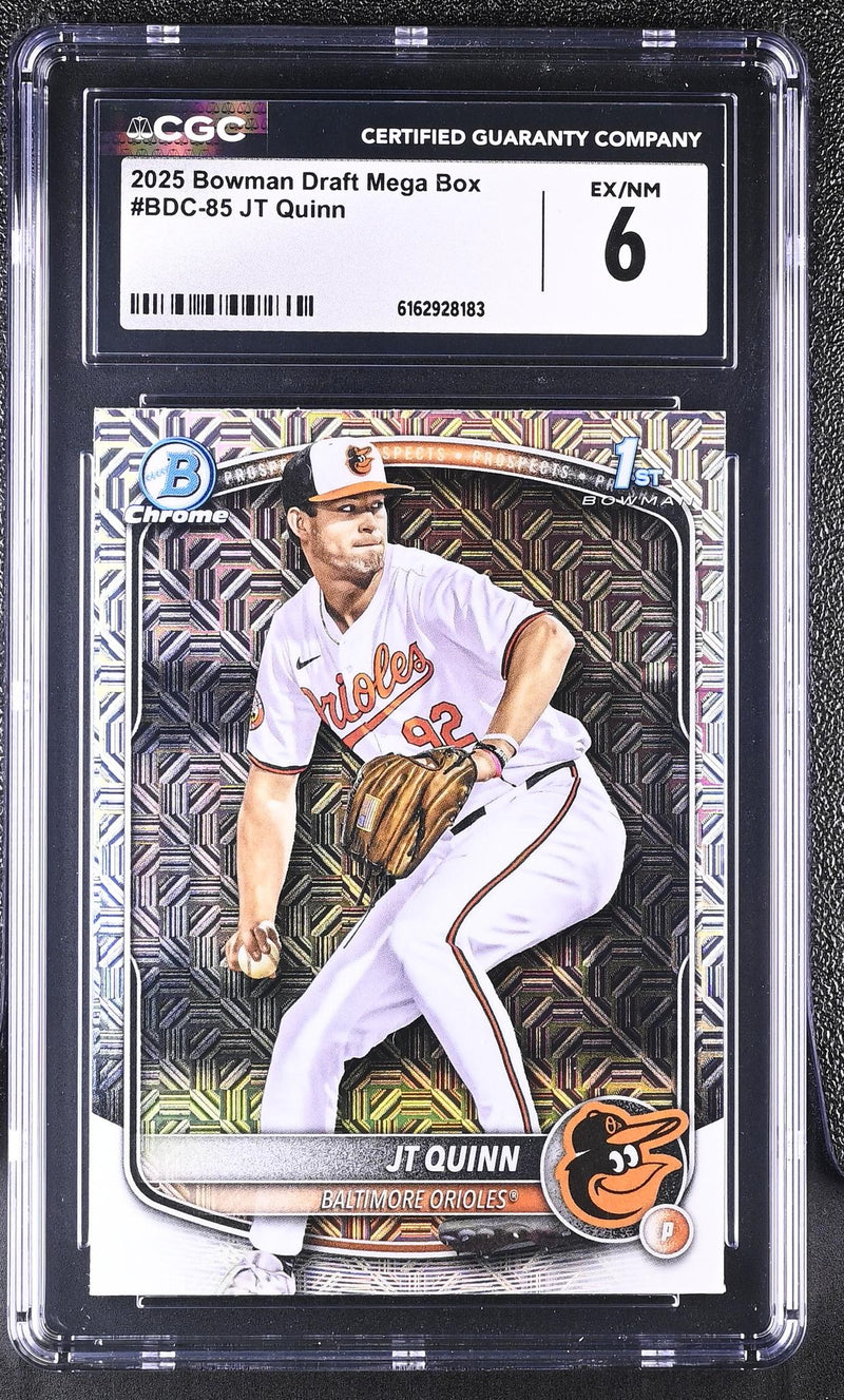 2025 Bowman Chrome JT Quinn #BDC-85 1st Bowman CGC 6