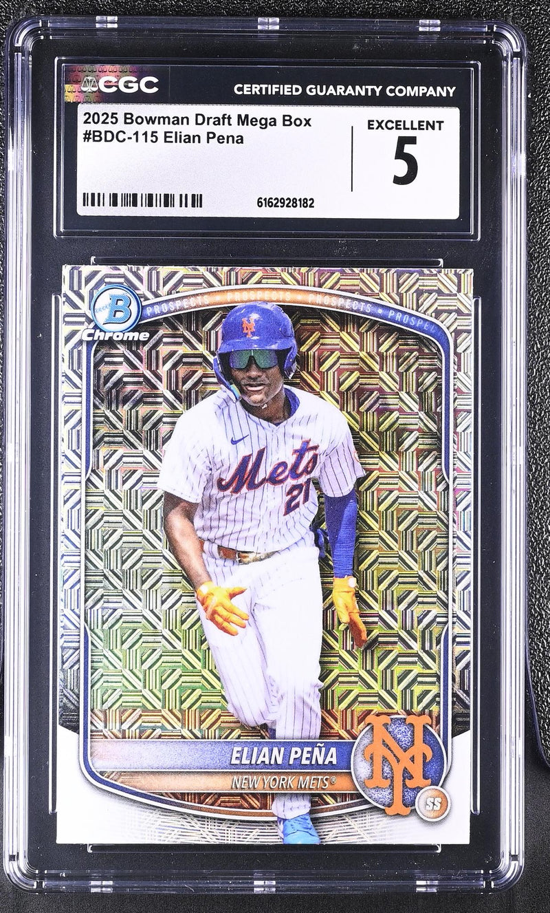 2025 Bowman Draft Mega Box Elian Pena #BDC-115 CGC
