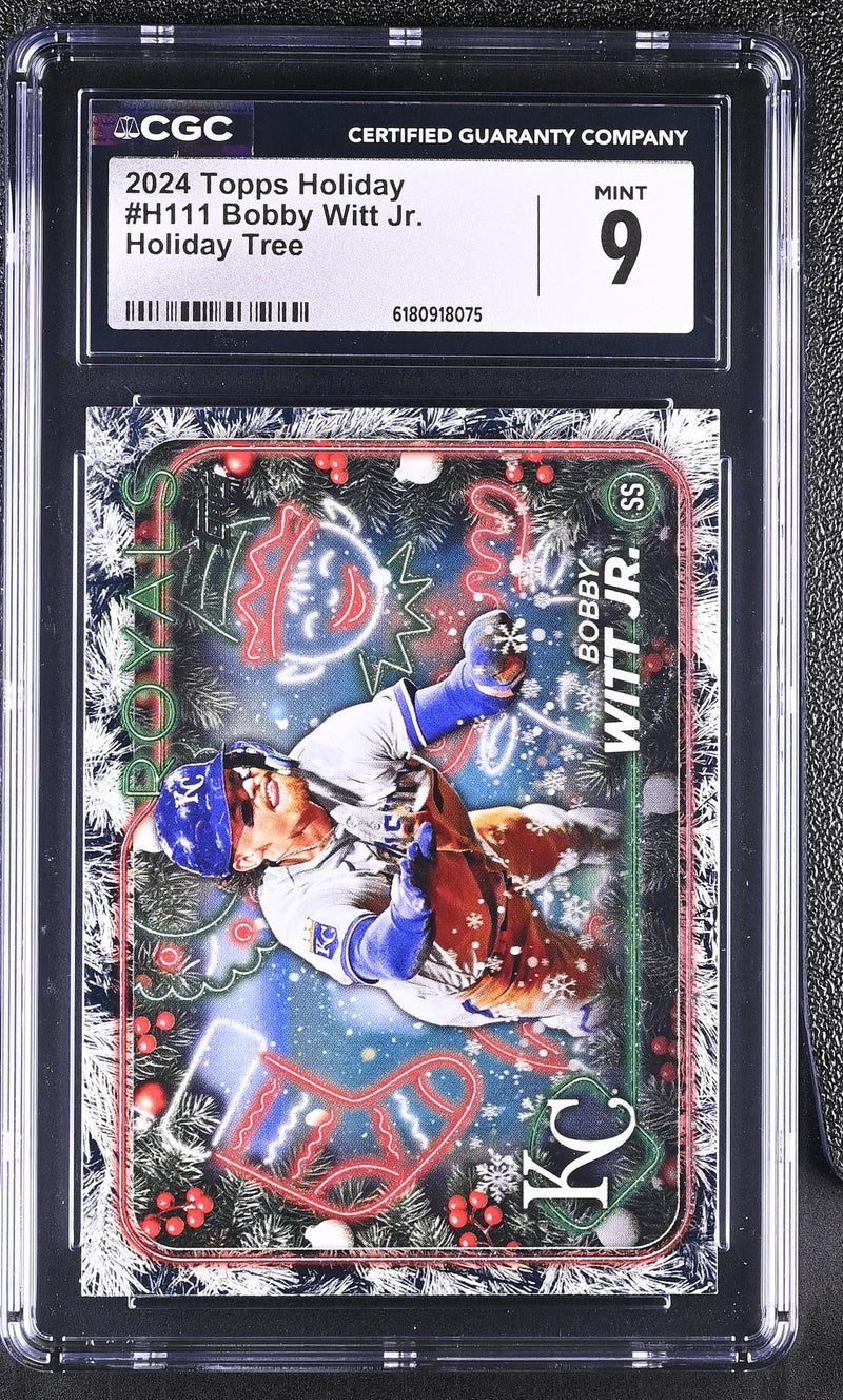 2024 Topps Holiday Bobby Witt Jr. #H111 Holiday Tree CGC 9