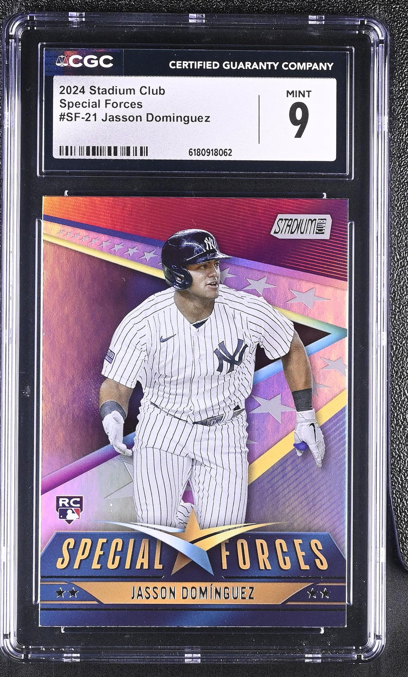 2024 Topps Stadium Club Jasson Domínguez #SF-21 Special Forces RC CGC 9