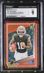 2025 Donruss The Rookies Quinshon Judkins #26 Rookie CGC 9