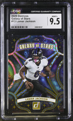 2025 Panini Donruss Galaxy of Stars Lamar Jackson #13 CGC 9.5