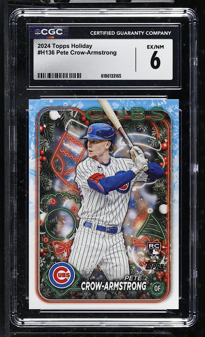 2024 Topps Holiday Pete Crow-Armstrong #H136 Rookie CGC
