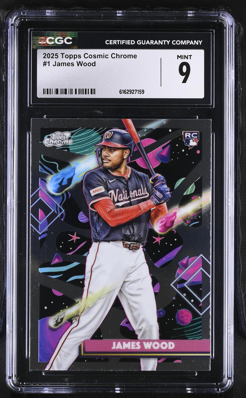 2025 Topps Cosmic Chrome James Wood #1 RC CGC 9