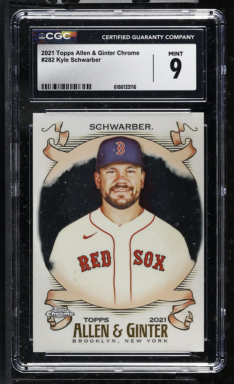 2021 Topps Allen & Ginter Chrome Kyle Schwarber #282 CGC 9