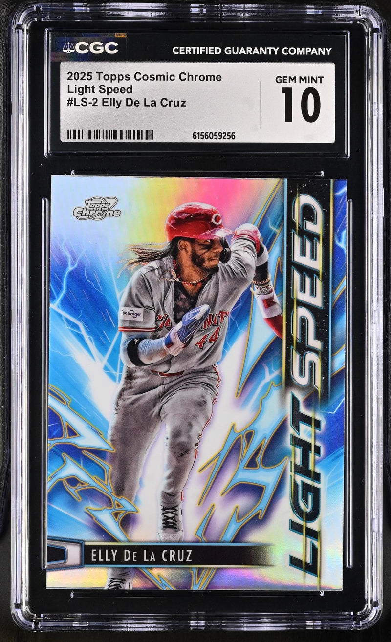 2025 Topps Cosmic Chrome Elly De La Cruz #LS-2 Light Speed CGC 10