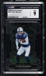 2025 Panini Select Tyler Warren #33 Concourse Rookie CGC 9