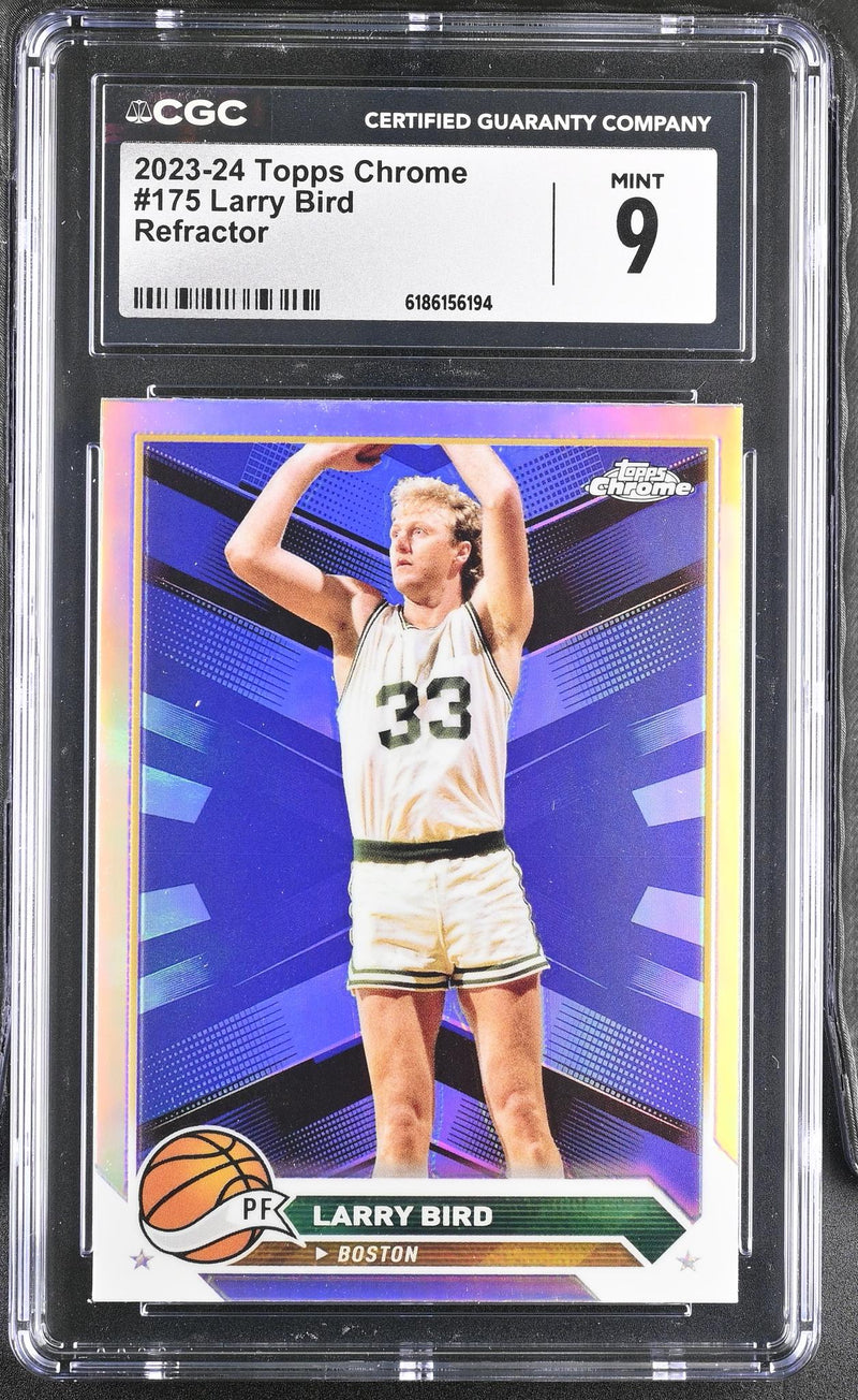 2023-24 Topps Chrome Larry Bird #175 Refractor CGC 9