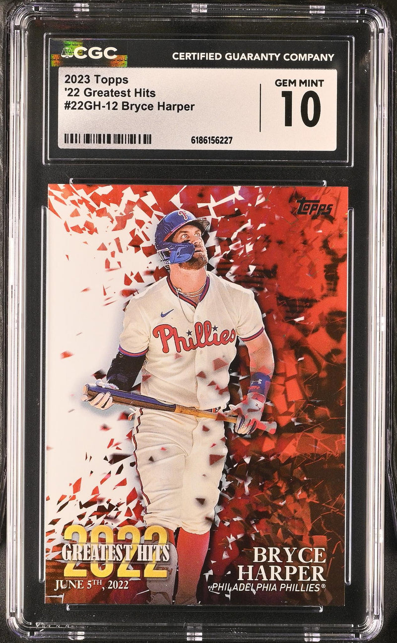 2023 Topps '22 Greatest Hits Bryce Harper #22GH-12 CGC 10