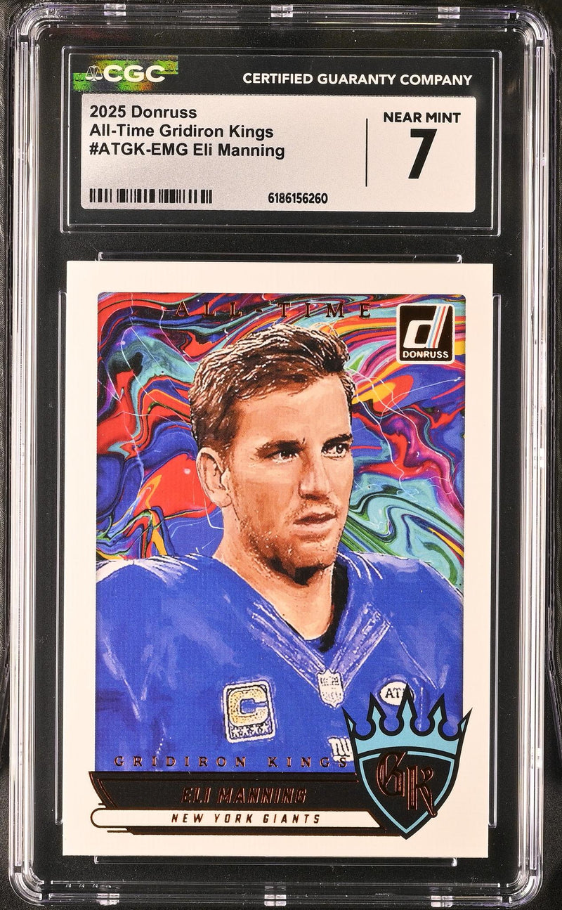 2025 Donruss All-Time Gridiron Kings Eli Manning #ATGK-EMG CGC 7