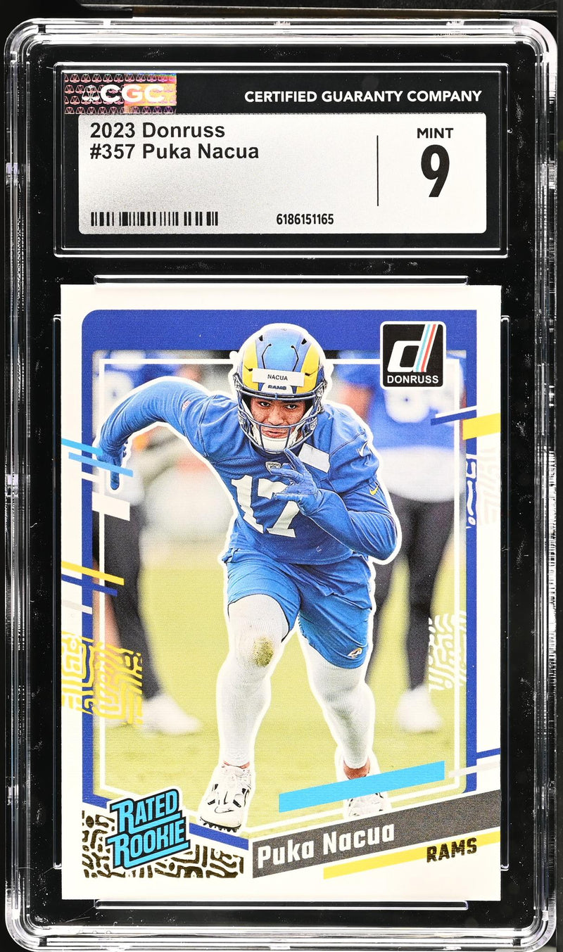 2023 Donruss Puka Nacua Rated Rookie #357 CGC 9