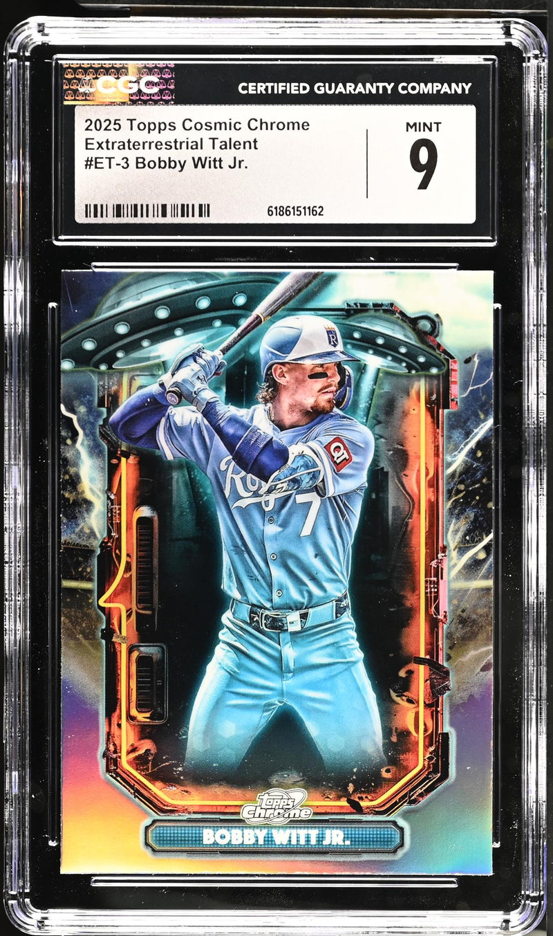 2025 Topps Cosmic Chrome Bobby Witt Jr. #ET-3 Extraterrestrial Talent CGC 9