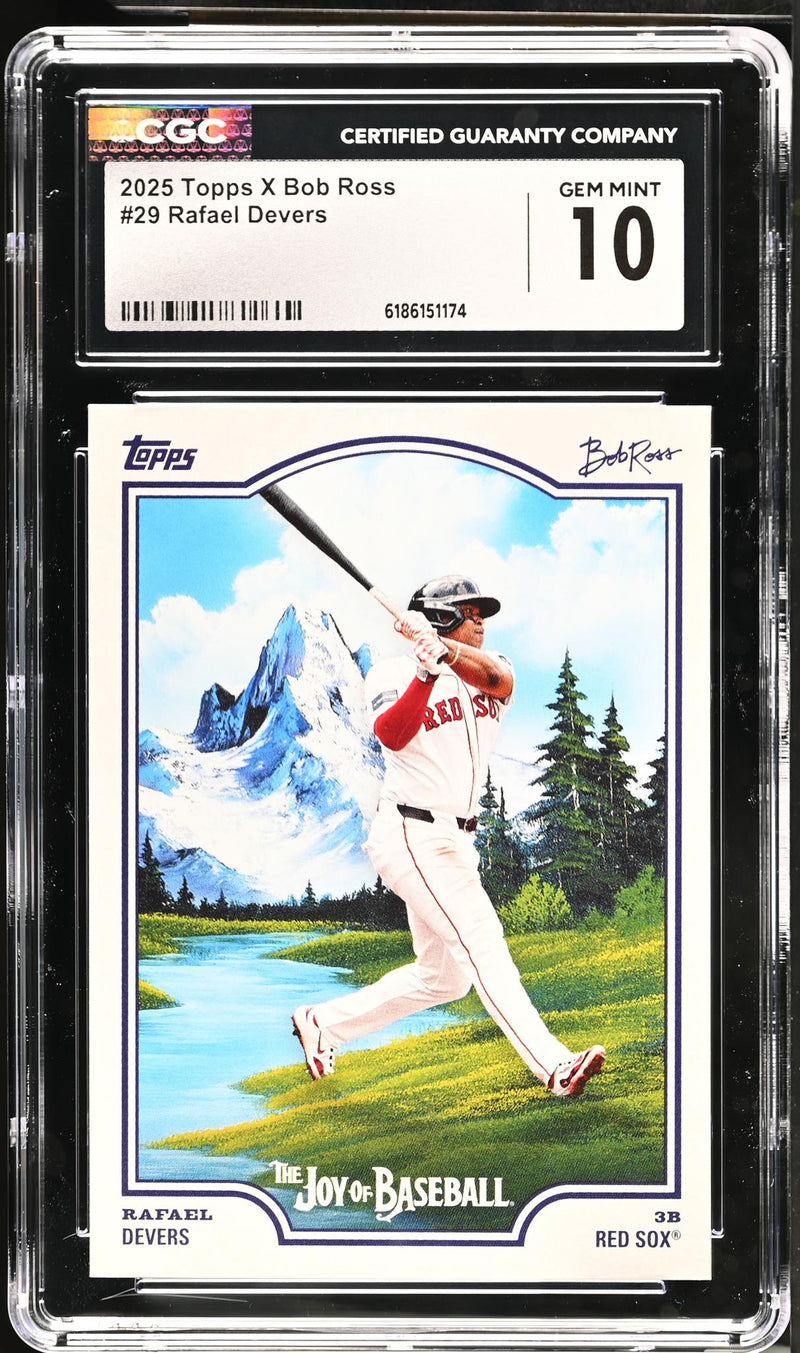 2025 Topps X Bob Ross Rafael Devers #29 The Joy of Baseball CGC 10