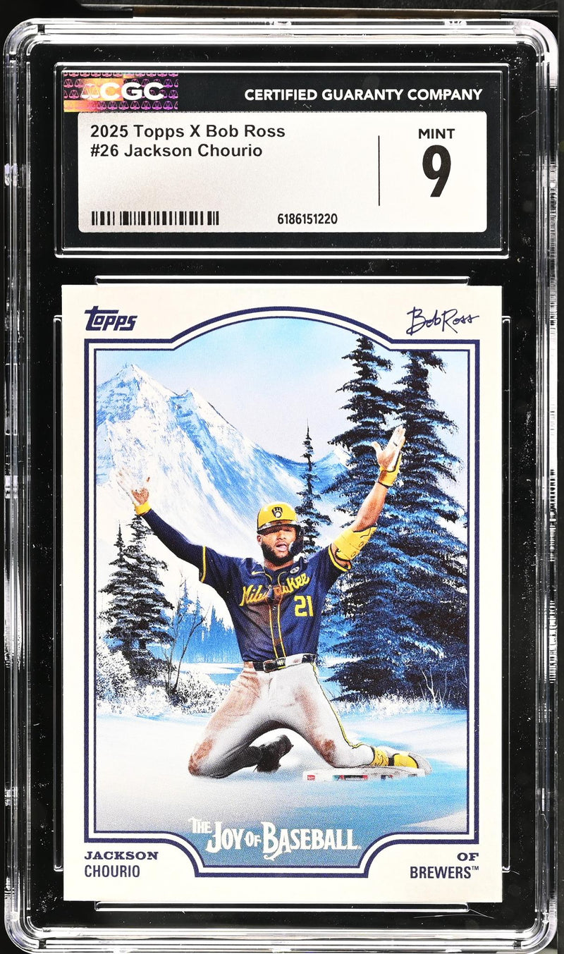 2025 Topps X Bob Ross Jackson Chourio #26 Mint 9 CGC