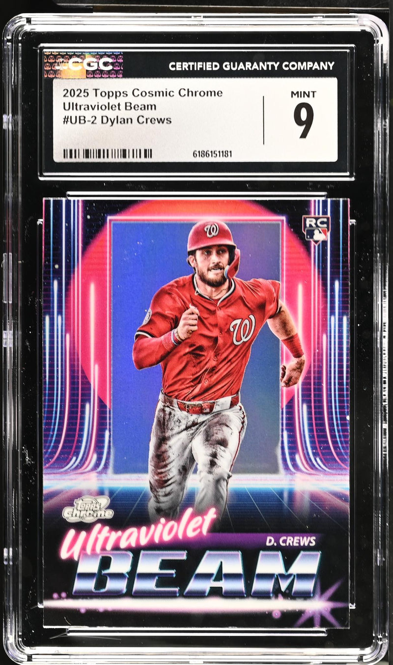 2025 Topps Cosmic Chrome Ultraviolet Beam Dylan Crews #UB-2 RC CGC 9