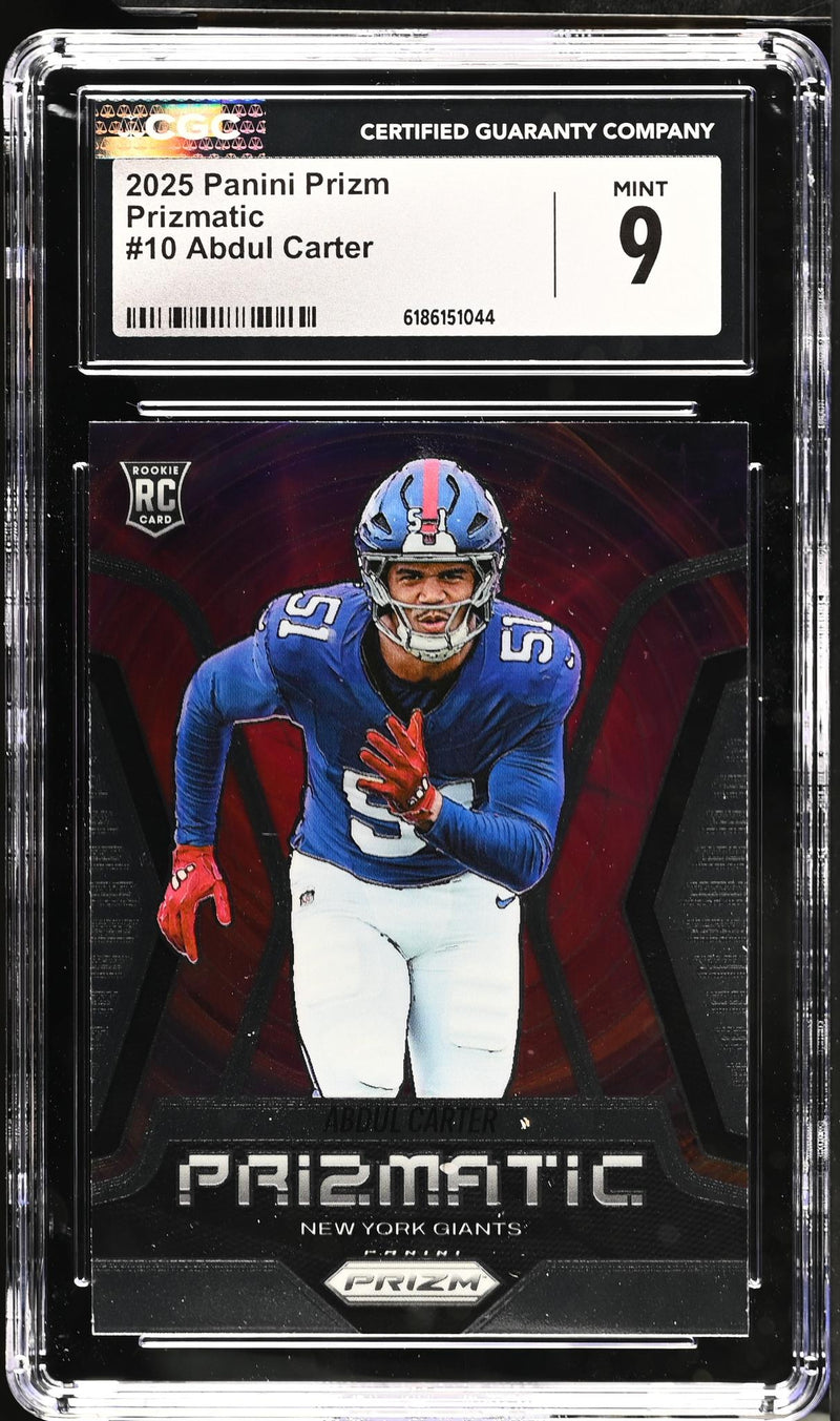 2025 Panini Prizm Prizmatic Abdul Carter RC #10 CGC 9