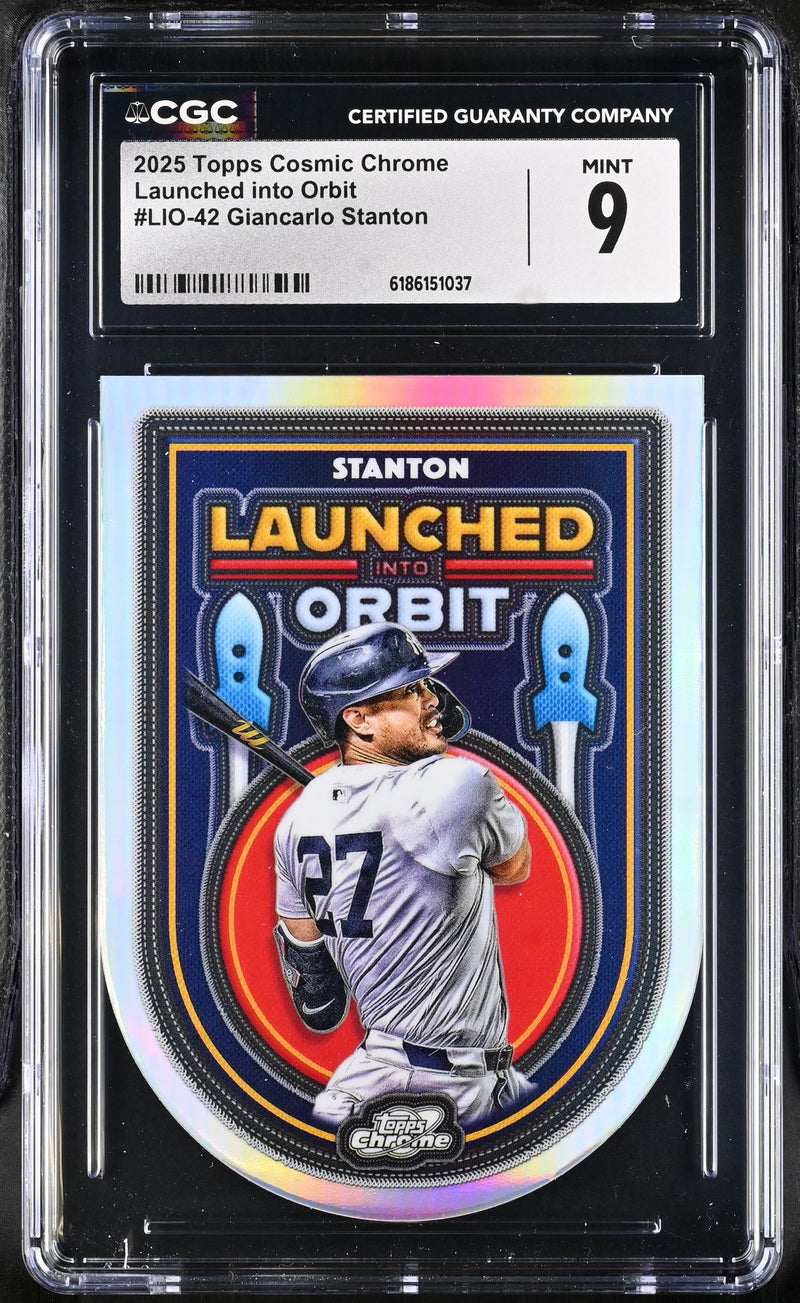 2025 Topps Cosmic Chrome Giancarlo Stanton Launched into Orbit #LIO-42 CGC 9