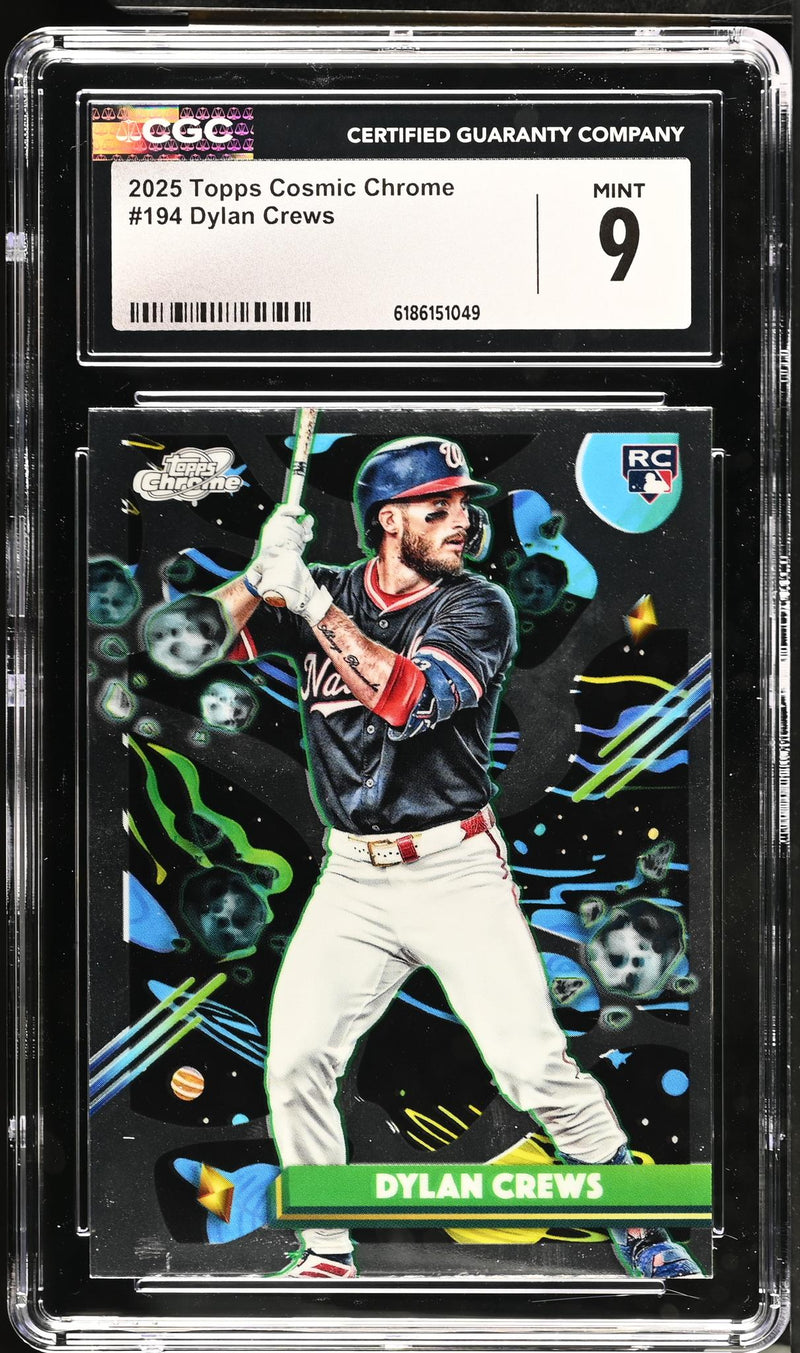 2025 Topps Cosmic Chrome Dylan Crews #194 Rookie CGC 9