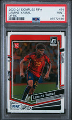 2023 Panini Donruss Fifa Optic Lamine Yamal #54 PSA 9