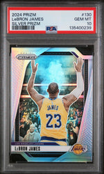 2024 Panini Prizm Silver Prizm LeBron James #130 PSA 10