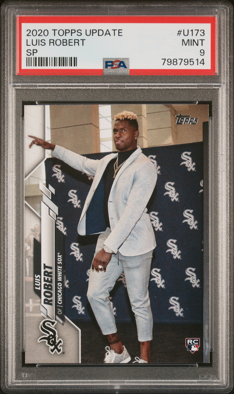 2020 Topps Update Variation, SP Luis Robert #U173A PSA 9