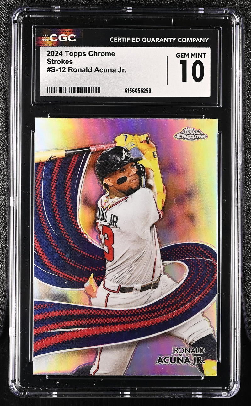 2024 Topps Chrome Strokes Ronald Acuña Jr. #S-12 CGC 10