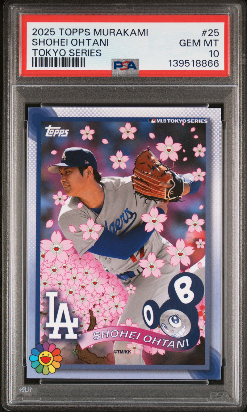 2025 Topps Takashi Murakami MLB World Tour Tokyo Series Shohei Ohtani #25 PSA 10